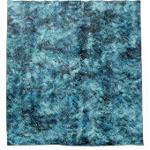 フロレスタアズールソブネバスカオヴィドロtrincado シャワーカーテン (正面)