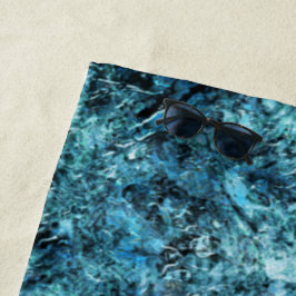 フロレスタアズールソブネバスカオヴィドロtrincado ビーチタオル