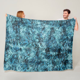 フロレスタアズールソブネバスカオヴィドロtrincado フリースブランケット