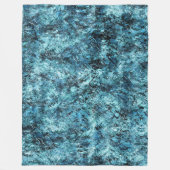 フロレスタアズールソブネバスカオヴィドロtrincado フリースブランケット (正面)