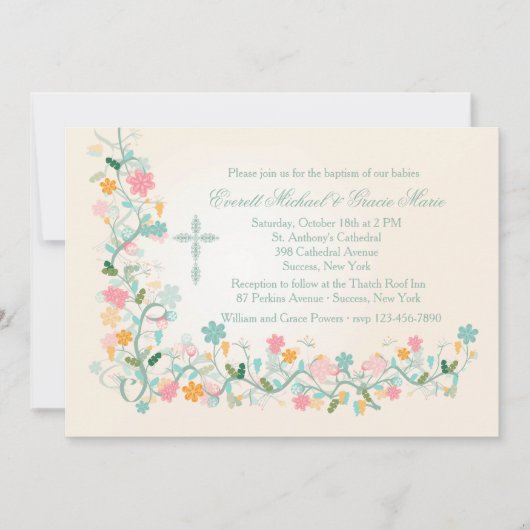 フロレット・コーナー 宗教勧誘 招待状 (正面)