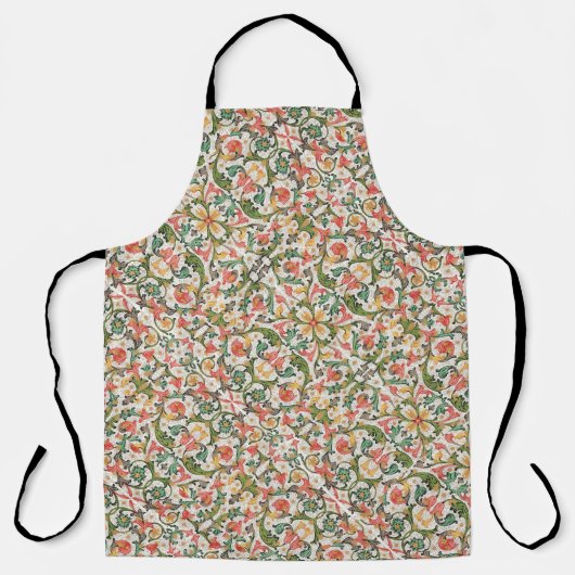 フロレンイタリアンチンが花開く エプロン (正面)