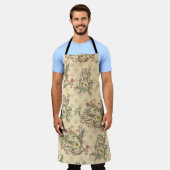 フロレンイタリアンチンが花開く エプロン (着用した状態)