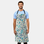 フロレンイタリアンチンが花開く エプロン (着用した状態)