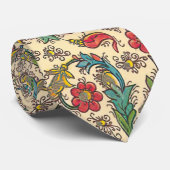 フロレンイタリアンチンが花開く ネクタイ (ロール)