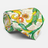 フロレンイタリアンチンが花開く ネクタイ (ロール)