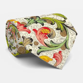 フロレンイタリアンチンが花開く ネクタイ (ロール)