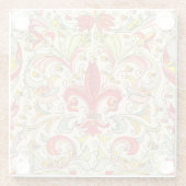 フロレンイタリアンチン（紋章の）フラ・ダ・リパターン ガラスコースター (裏面)