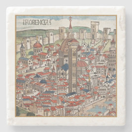 フロレンシアコロアマーブルドリンクコースター ストーンコースター