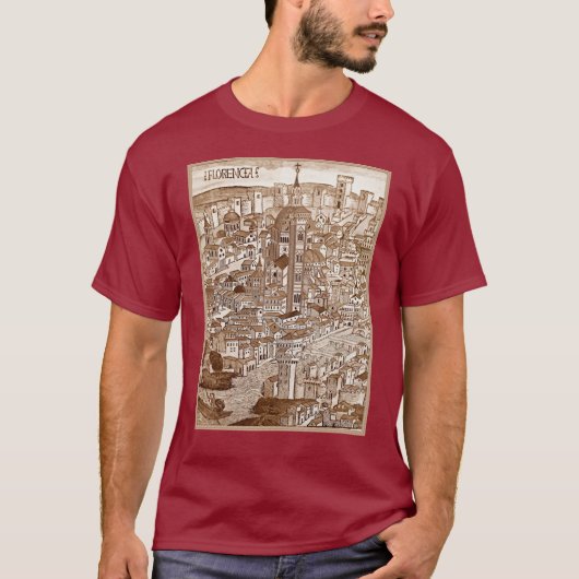 フロレンシアセピア1493 Tシャツ (正面)