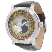 フロレンチンイエローフローラクラウン写真テンプレート 腕時計 (アングル)