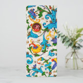 フロレンティア ルネサンス ブルー 花の渦巻き シーズンカード (スタンド正面)