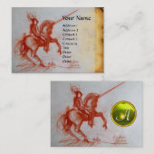 フロレンティーヌナイトON乗馬モノグラム宝石 名刺 (正面/裏面)