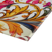 フロレンファンシーチンデザイン水の色葉の カッティングボード (角)