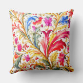 フロレンファンシーチンデザイン水の色葉の クッション (裏面)