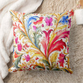 フロレンファンシーチンデザイン水の色葉の クッション (ブランケット)