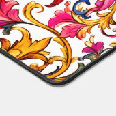 フロレンファンシーチンデザイン水の色葉の デスクマット (コーナー)