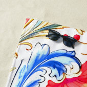 フロレンファンシーチンデザイン水の色葉の ビーチタオル (インサイチュ)