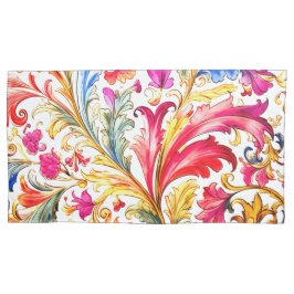 フロレンファンシーチンデザイン水の色葉の 枕カバー