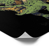 フロロおもしろいグロウドフロリダロデオ ポスター (角)