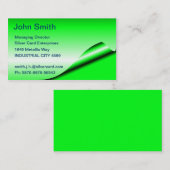 フロログリーンフォイルの名刺 名刺 (正面/裏面)