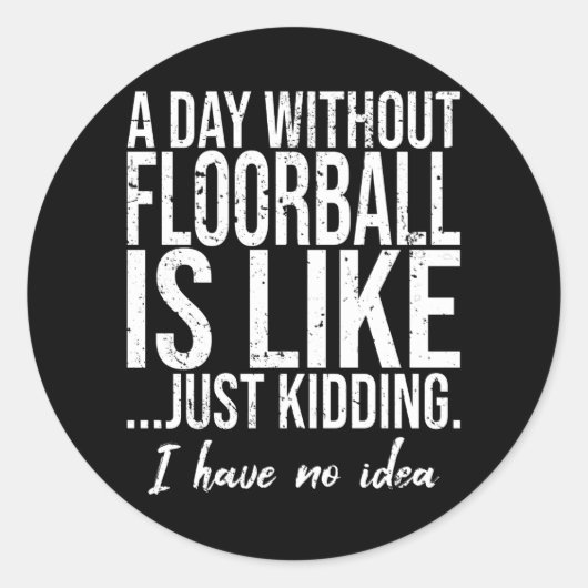 フロロボおもしろいールスポーツギフトアイディア ラウンドシール (正面)