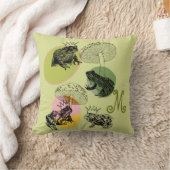 フロンコアとマッシュルーム愛好家の美学モノグラム クッション (ブランケット)