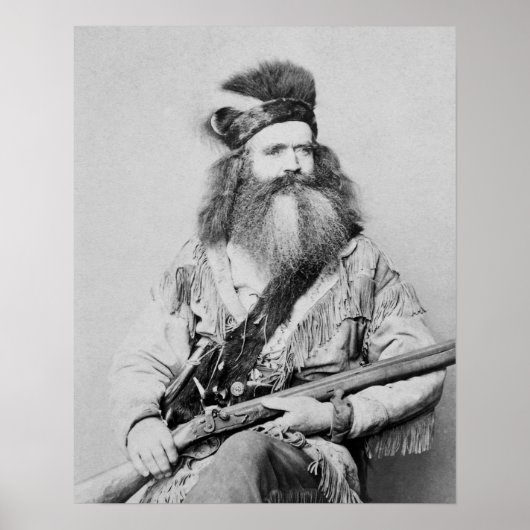 フロンティアマン、1864年。ヴィンテージ写真 ポスター (正面)