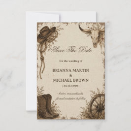 フロンティア・プレーリーの田舎の西部 セーブザデート