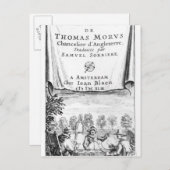 フロンティスピース「トーマス・モアのユートピア」 ポストカード (正面/裏面)