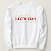 フロントおよびバック電退職した気担当レッド・リタイア スウェットシャツ (デザイン正面)