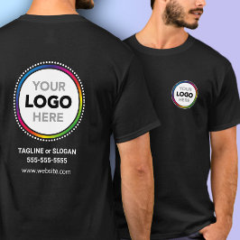 フロントとバックにロゴが入ったプロモーションTシャツ Tシャツ