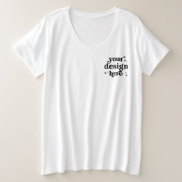 フロントとバックのデザインカスタムロゴパーソナライズされた プラスサイズTシャツ