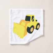 フロントエンドローダ建築トラック バスタオルセット (ウォッシュタオル)