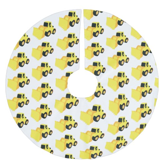 フロントエンドローダ建築トラック ブラッシュドポリエステルツリースカート (正面)