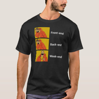 フロントエンド、バックエンド、またはウィーク・エンドのソフトウェア・エンジニア Tシャツ