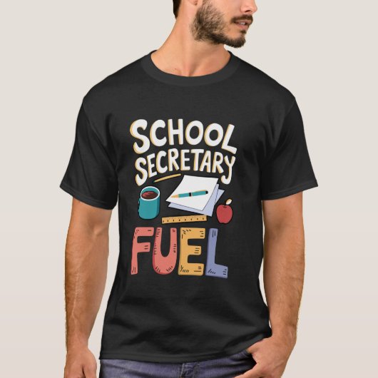フロントオフィス 先生 管理職 コーヒー愛飲家 学校S Tシャツ (正面)