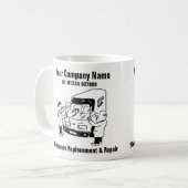 フロントガラス交換・修理サービス コーヒーマグカップ (正面左)