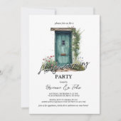 フロントグリーンドアハウス温暖化パーティー 招待状 (正面)