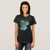 フロントサ・シクリッド・スクール水槽水草魚の水槽 Tシャツ (正面フル)