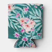 フロントズオンフレックトロピカルパームハワイアンフローラ 缶クーラー (正面)