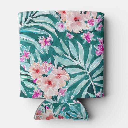 フロントズオンフレックトロピカルパームハワイアンフローラ 缶クーラー (裏面)