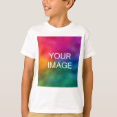 フロントデザイン追加イメージ文字カスタムキッズボーイズ Tシャツ (正面)