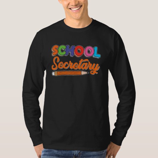 フロントデスク女性行政補助学校Se Tシャツ (正面)