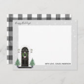 フロントドアのシーン ホームフォーザホリデーズ ノートカード (正面/裏面)