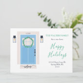 フロントドアの動くアナウンス青 案内状 (スタンド正面)