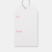 フロントドアギフトラベル、ニューハウスリースラベル、ピンク ギフトタグ (裏面)