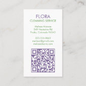 フロントドアハウスクリーニング集材園QRコード 名刺 (裏面)