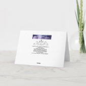 フロントドアハウスホーム空白のグリーティングカード カード (裏面)