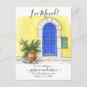 フロントドアホーム移動アナウンス移動した 案内ポストカード (正面)